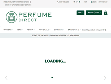 Tablet Screenshot of perfumedirect.com